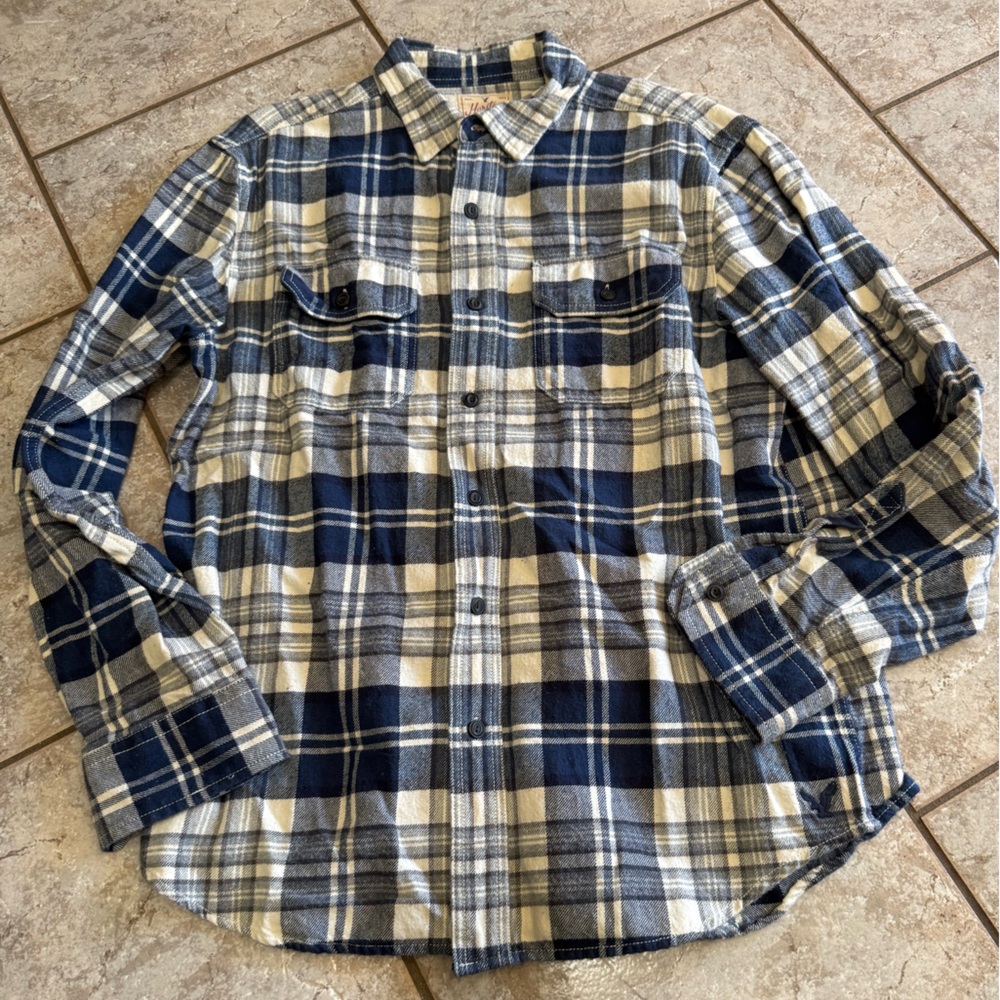 American Eagle Heritage Flannel Button Up Shirt Men’s Large